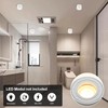 KYOTECH LED Surface-Mounted Spotlight, IP44, Black, Surface-Mounted Ceiling Light, Diameter