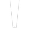 IceCarats 925 Sterling Silver Sideways Holy Cross Chain Necklace