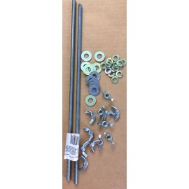 Hillman (2) 3/8”-16 x 12” Zinc Plated All Thread W/ Nuts,washers,l