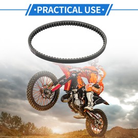 VekAuto Drive Belt Compatible for Yamaha YW125 BWS 125 2009-2015, Wear-Resistant Rubber Fiber Black Powersports V-Belt