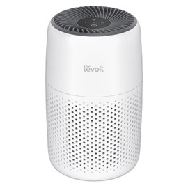 LEVOIT Air Purifiers for Bedroom Home Dorm, AHAM VERIFIED, 3-in-1 Filter Cleaner With Aroma Pad, Filters Smoke, Allergens, Pet Dander, Odor, Dust, Office, Desktop, Core Mini-P, White