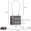 Cable Lock 3 Digit Combination Lock Suitcase Lock Padlock Luggage