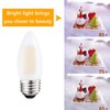 Sunaiony E26 LED Candelabra Light Bulbs 60W Equivalent, Dimmable 6W