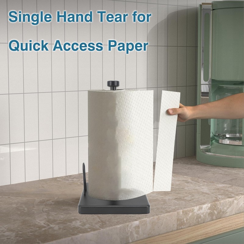 Paper Towel Holder with Damping Effect Stainless Steel Punch Free