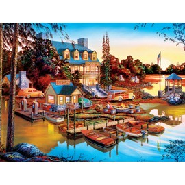 Masterpieces 550 Piece Jigsaw Puzzle For Adults, Family, Or Kids - Peaceful Easy Evening - 18"x24"