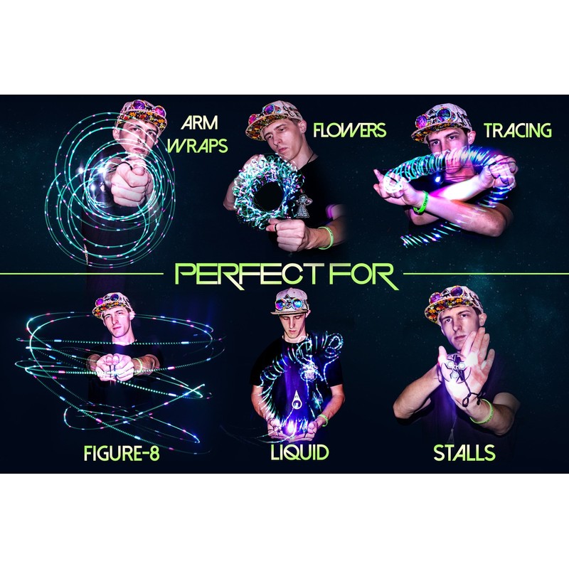 GloFX Clear Ion 3 LED Orbit - Light Orbit Rave