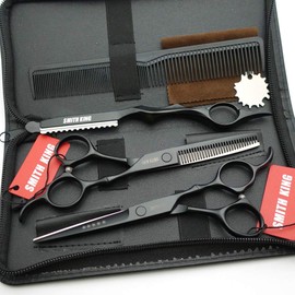 6.0 Inch Hair Scissors Set Hair Cutting Scissors & Thinning Scissors with Razor Combs in 1 Set