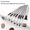 8Pcs Paint Brush Paintbrush Pen Soft Nylon Wool with Storage