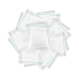 QBL® Gripseal Bags (40 x 40mm Pack of 100) Durable Zip Lock | Versatile Small Clear Bags for Food Storage, Jewelry, and More