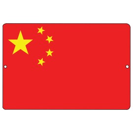 Rogue River Tactical Chinese Flag Metal Tin Sign Wall Decor Man Cave Bar China