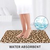 Jbofyee Leopard Print 3 Piece Bathroom Rugs Set, Bath Mat
