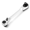 XLIUAX 1/4 Inch Double Headed Ratchet Wrench, 72 Tooth Drive