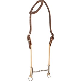 Classic Equine Loomis Single Ear Headstall and Draw Gag Bit with Twisted Wire