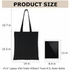 BUOGIO Canvas Tote Bags Bulk 50 Pack - Thick 10oz