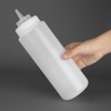 Vogue Squeeze Sauce Bottle 910 ml/32 oz, Clear Polyethylene, Wide