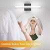 Combuh LED Bathroom Vanity Light Bar, 16 Inch 9W Black