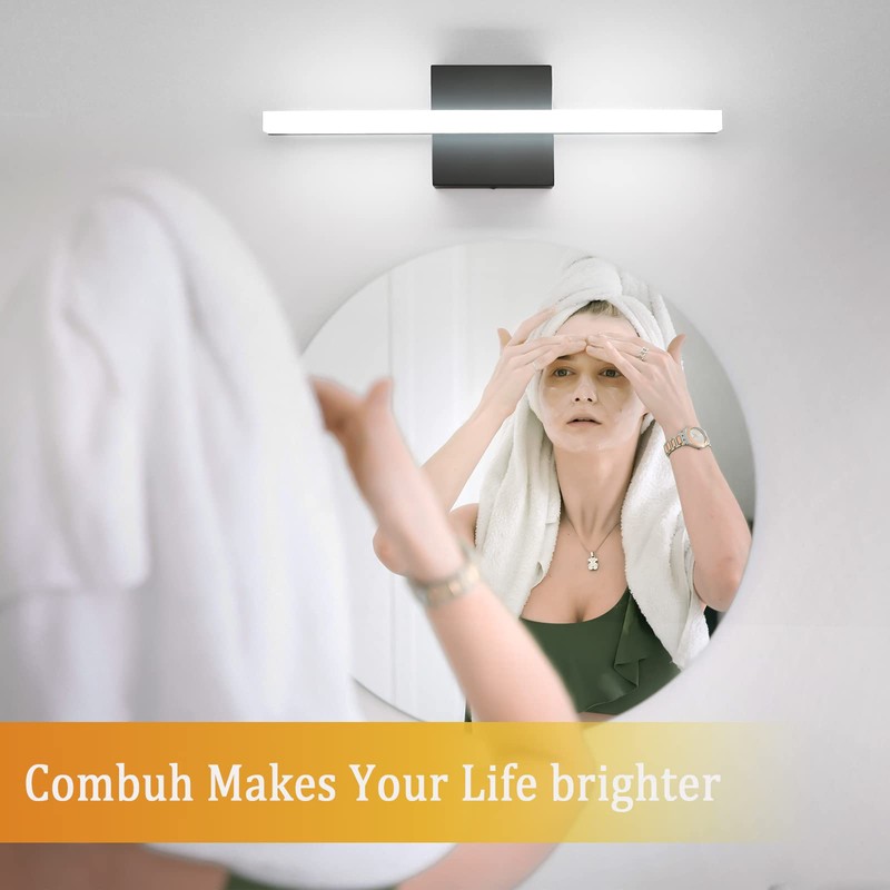 Combuh LED Bathroom Vanity Light Bar, 16 Inch 9W Black
