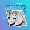 Vinyl Rectangle Vertical (Portrait) Stickers (Set of 2) 10cm -