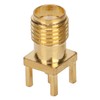100Pcs RF Coaxial Cable Adapter Female Coax Line Connector Base