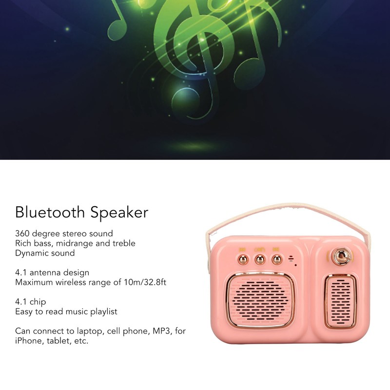 Bluetooth Speaker Multifunction Bluetooth 4.1 EDR HiFi Stereo Deep Bass