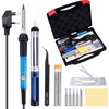 TABIGER Soldering Iron Kit - 60W Temperature Adjustable Electric Solder