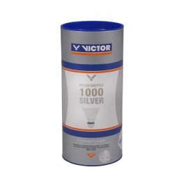 VICTOR Nylon Federball Shuttle 1000 3er Dose, Weiß / Blau