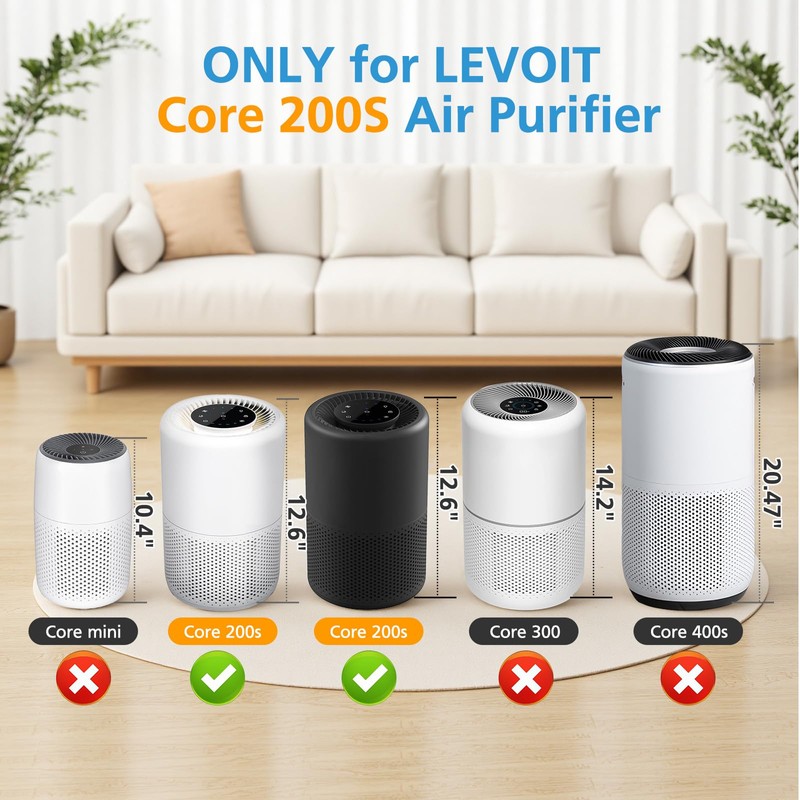 Core 200S-P Replacement Filter Compatible with LEVOIT Core 200S Smart