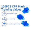 100pcs Mask Training Valves, Training Only, One Way Valve for