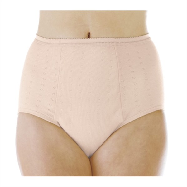 1-Pack Women's Maximum Absorbency Reusable Bladder Control Panties Beige Medium (Fits Hip: 38-40")