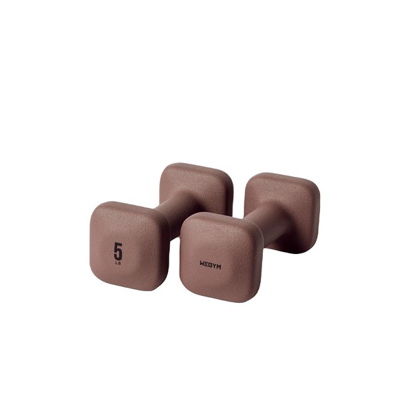WeGym SafeGrip Dumbbells, Anti-Slip, Anti-Roll, Thick Handles, Free Weights, Square