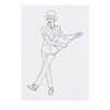 'Fancy Tap Dancer' Temporary Tattoo - Water Resistant, Skin-Safe, Non-Toxic