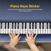 Piano Keyboard Stickers, 88 Keys Removable Piano Keyboard Stickers Numbered