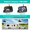 Nuoenx Wireless Backup Camera, 7 Inch Monitor Rear View Camera
