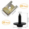 YUTOU 20 Sets Screw Nut Clip Kit, Hexagonal Sheet Metal