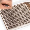 Brown Manga Lash Clusters Anime Lashes Extension C Curl Natural