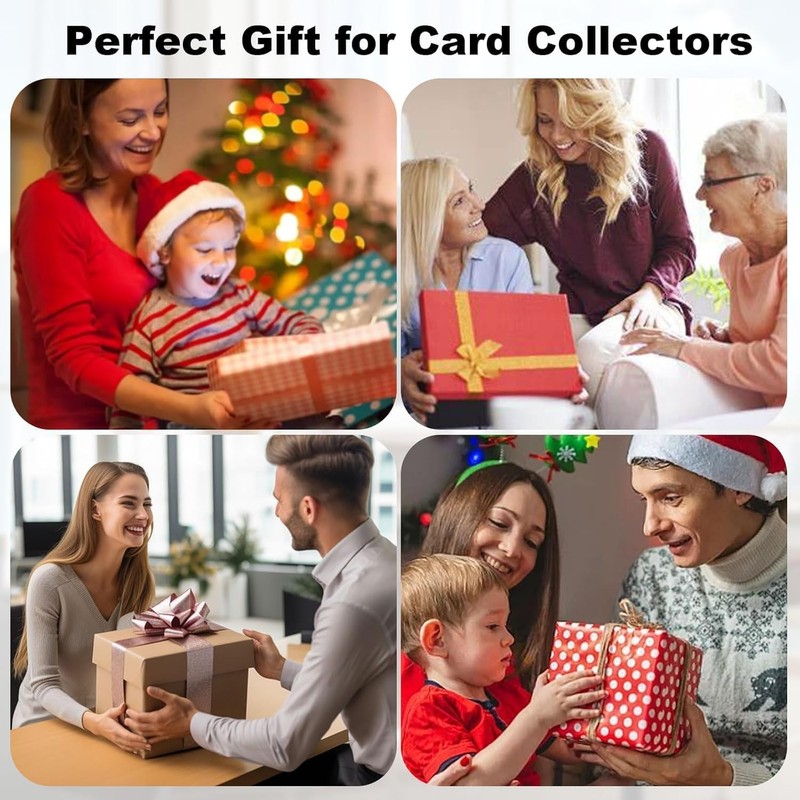 Trading Card Binder 16 Pocket, 1000+ Pockets Ringless PU Cover