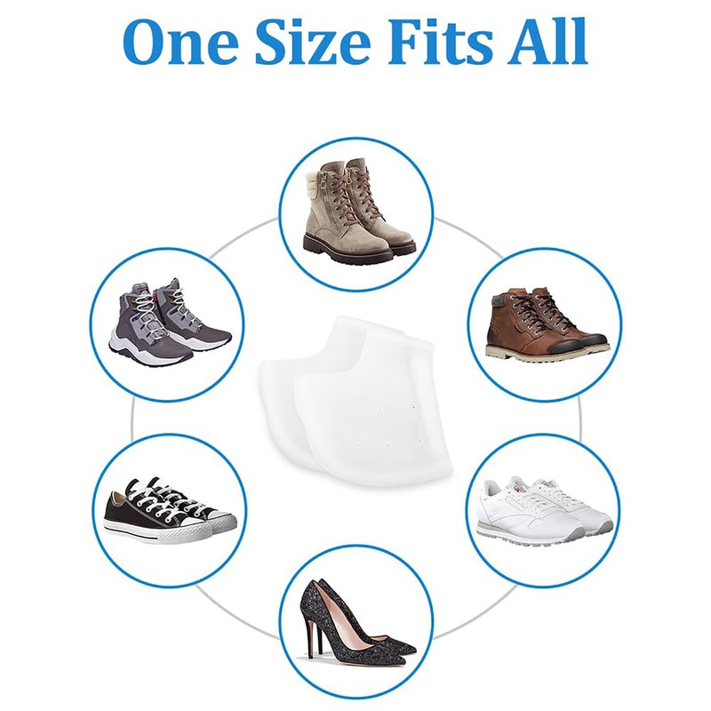 Funngy Fersenschutz Silikon Pads,4 PCS Silikon Fersenschutz Kombipaket Hackenschutz für