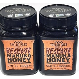 Taylor MANUKA HONEY Taylor Pass, New Zealand.  UMF 5+/ MGO 83+, 16 oz.  #2 JARS