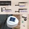 MOLEBIT Solar Gutter Lights Outdoor, 9 LED, Super Bright, Waterproof,
