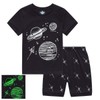 RKOIAN Little Boys Short Pajamas Sets Glow in The Dark