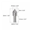 uxcell 6mm Shank, 45# Steel 10mm Dia Plum Dead Center