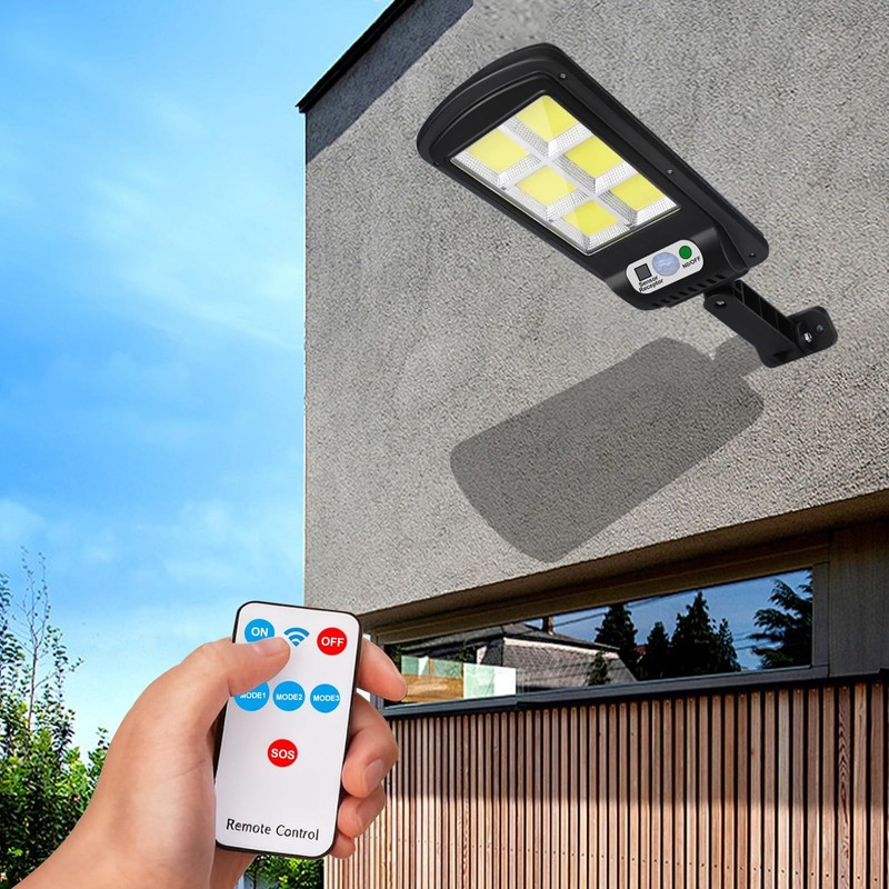 NUNET 2 Pack 120 LED Solar Security Lights Outdoor, Motion