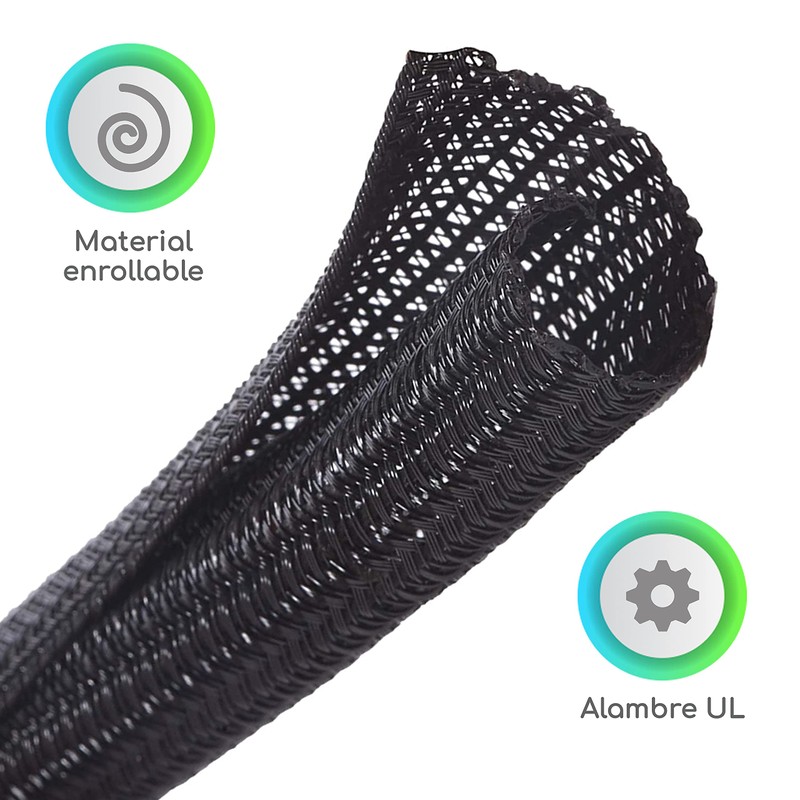 Lenfech Organizador de Cables de 2 y 4 Metros para