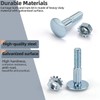 20 Pack 1 1/4" Carriage Bolt & Nut Kit for