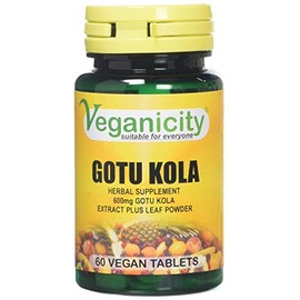 Veganicity Gotu Kola 600mg : Women's Health Herbal Supplement - 60 Tablets, in a Planet-Friendly 99% Recycled Pot