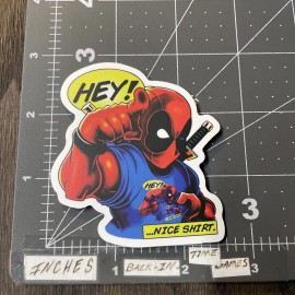 Deadpool Funny Adult Humor Sticker For Skateboard Guitar Ect. Mat109