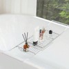 Stainless Steel Expandable Shower Bathtub Tray Over Tub Bath Caddy