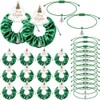 24 Sets Christmas Hair Scrunchies and Braided Bracelets Gifts