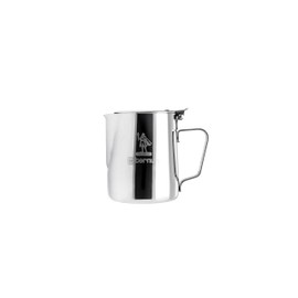 Aeternum, La Divina Re Inox, Bricco Latte con Coperchio, Capacità 350 ml, Non adatto all'Induzione, Acciaio Inox, Argento