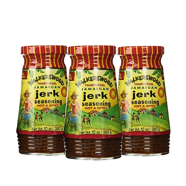 Walkerswood Hot & Spicy Traditional Jamaican Jerk Seasoning – (3 Pack)